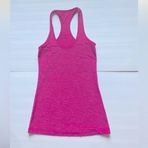 Lululemon Cool Racerback tank. Heathered Paris Pink. Size 4.